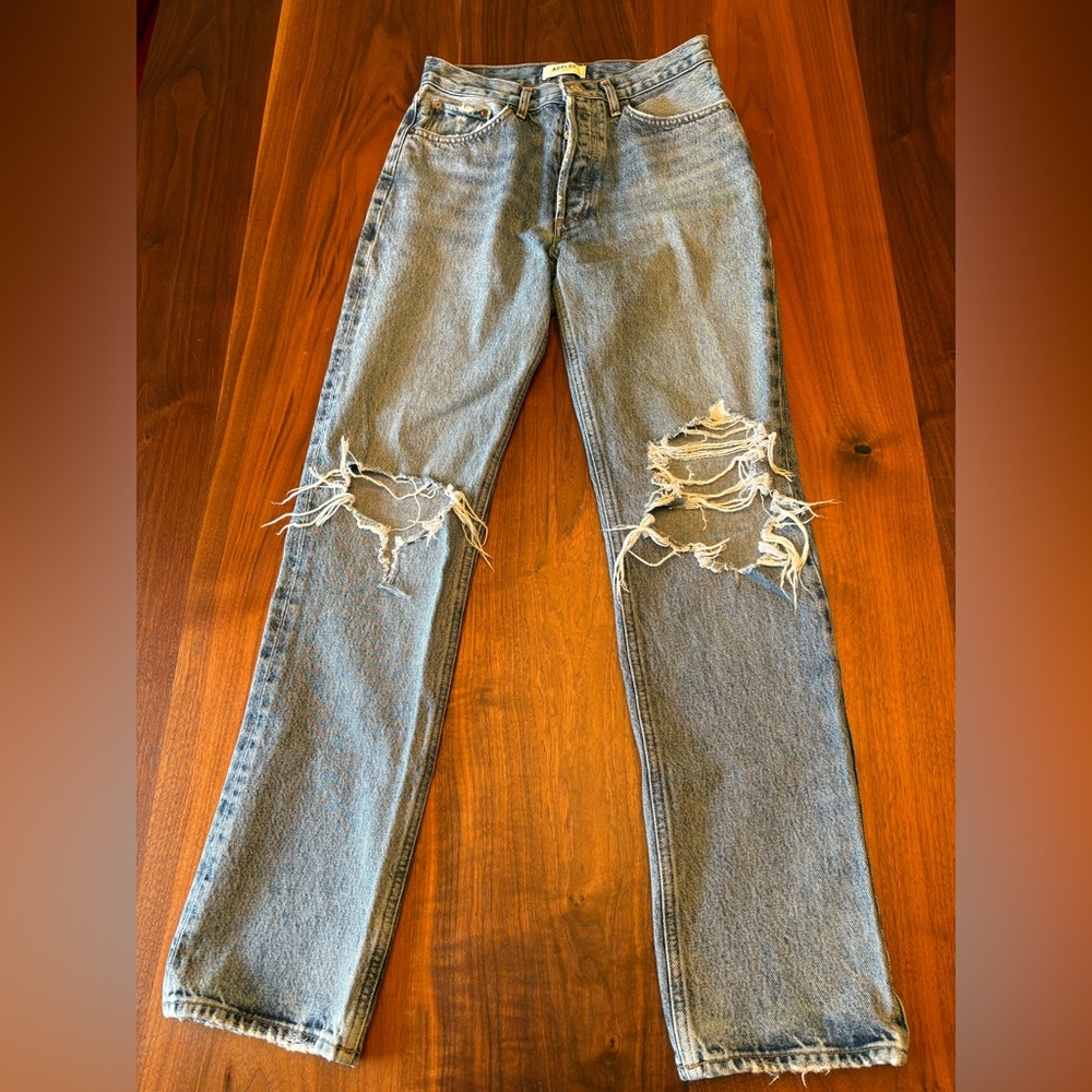 Agolde High-Rise Straight Leg Jean